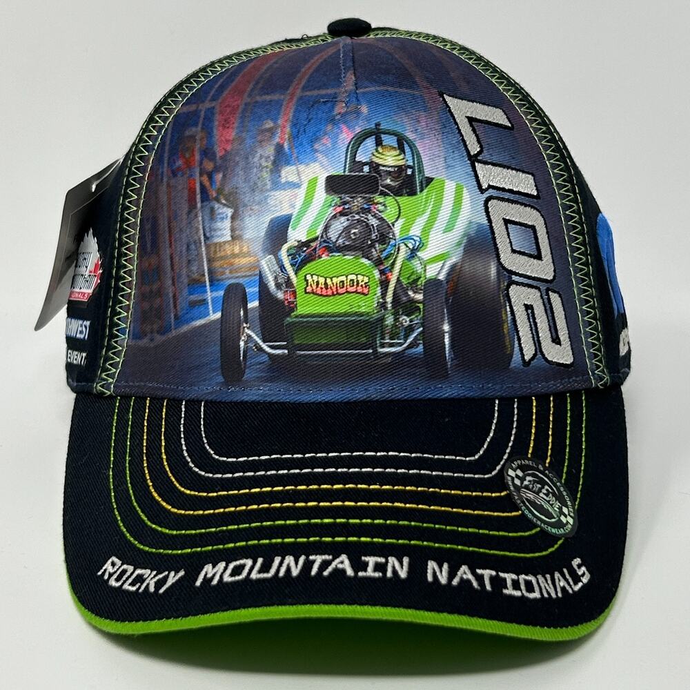 Rocky Mountain Nationals Drag Racing Hat Baseball Cap Mopar NHRA Strapback Black